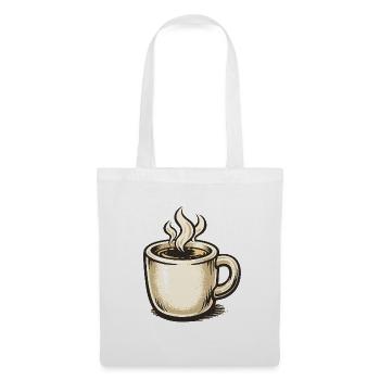 Coffee Mug Vintage with Steam - Tote Bag - white - Front