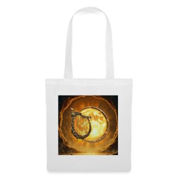 Golden Moon and Ornamental Harp - Tote Bag - white - Front