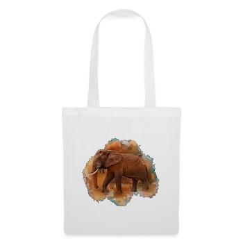 African elephants, cool gift idea - Tote Bag - white - Front