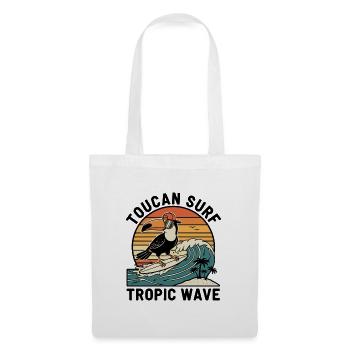 Toucan Surf Tropic Wave Ocean Vibes - Stoffbeutel - Weiß - Vorne