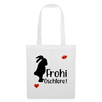 FROHE OSTERN SCHWEIZ - Stoffbeutel - Weiß - Vorne