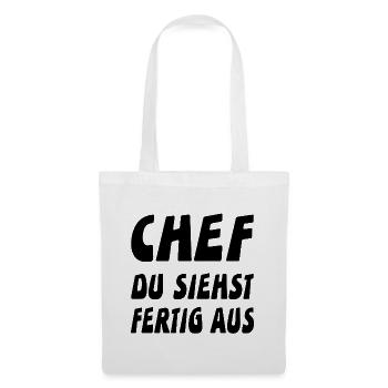 Chef - Stoffbeutel - Weiß - Vorne