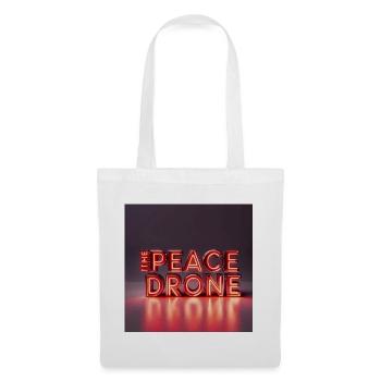 Peace Drone Neon Sign - Tote Bag - white - Front