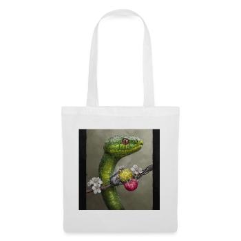 Serpent et électricité - Sac en tissu - blanc - Devant