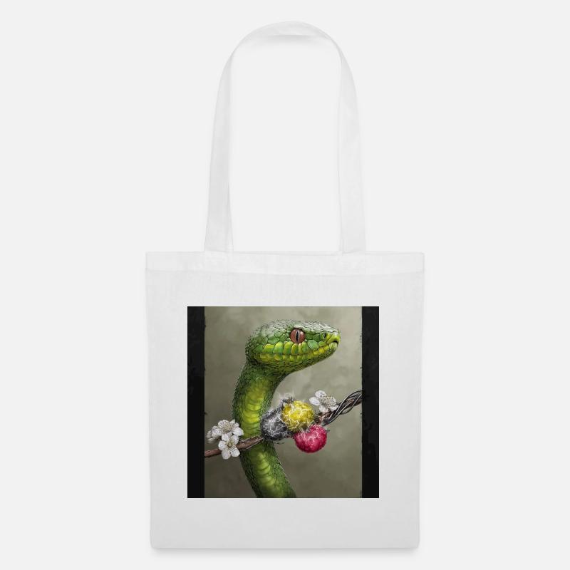 Snake and electricity - Tote Bag - white