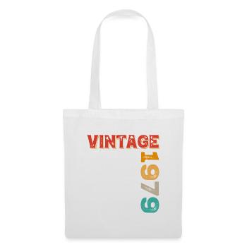 Millésime 1979 - Sac en tissu - blanc - Devant