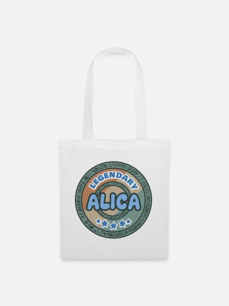 Geschenk für Alica - Stoffbeutel - Weiß