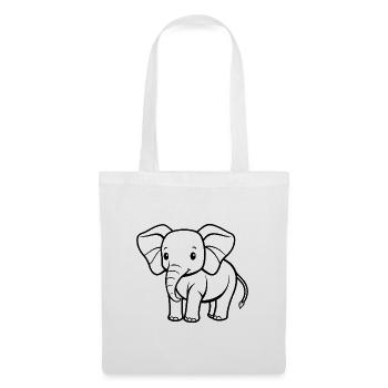 Baby elephant - Tote Bag - white - Front