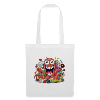 Crazy Kraken plein de gadgets - Sac en tissu - blanc - Devant