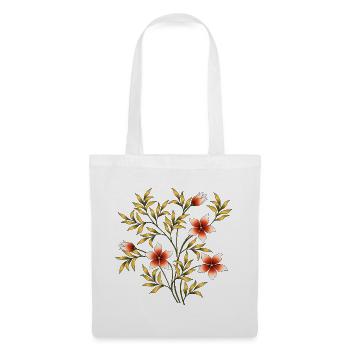 Fleur - Sac en tissu - blanc - Devant