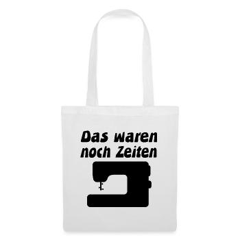 Nähmaschine - Stoffbeutel - Weiß - Vorne