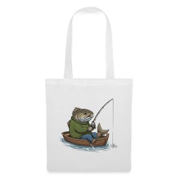 humor fishing Fish Fisherman - Tote Bag - white - Front