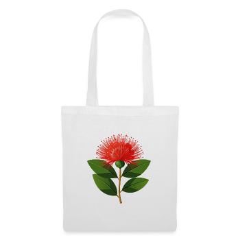 Fleur de Pohutukawa - Sac en tissu - blanc - Devant