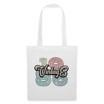 Millésime 1986 - Sac en tissu - blanc - Devant