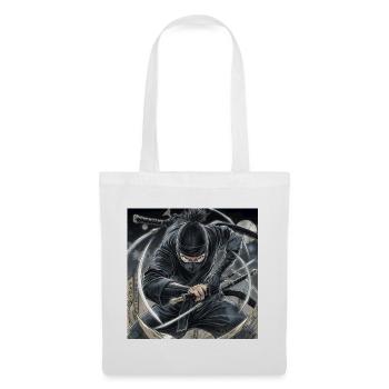 Nuit de combat contre les Ninja Shadows - Sac en tissu - blanc - Devant