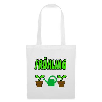 Frühling - Stoffbeutel - Weiß - Vorne