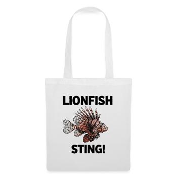 Lionfish Danger Sting Flying Lionfish Black - Tote Bag - white - Front