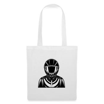 Pilote de course automobile - Sac en tissu - blanc - Devant