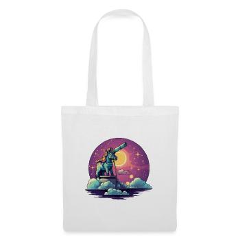 Moon telescope on sea of clouds - Tote Bag - white - Front