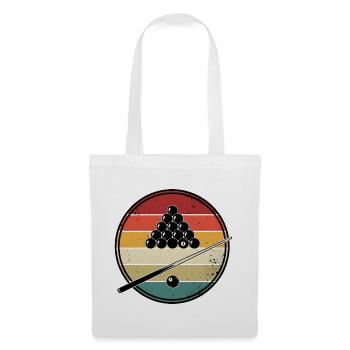  Cadeau joueur de billard rétro vintage  - Sac en tissu - blanc - Devant