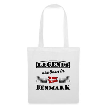 Redbrush Cross Flag Denmark - Tote Bag - white - Front