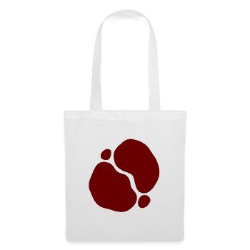 Red Organic Shapes Transparent Design - Tote Bag - white - Front