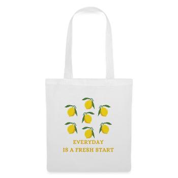 Lemons Fresh Restart - Sac en tissu - blanc - Devant