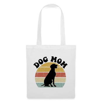 Dog Mom Retro - Tote Bag - white - Front