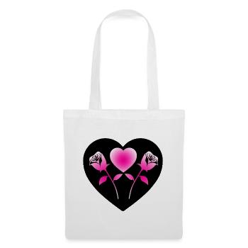 Roses - Sac en tissu - blanc - Devant