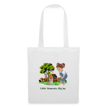 A little moment, a lot of joy. - Tote Bag - white - Front