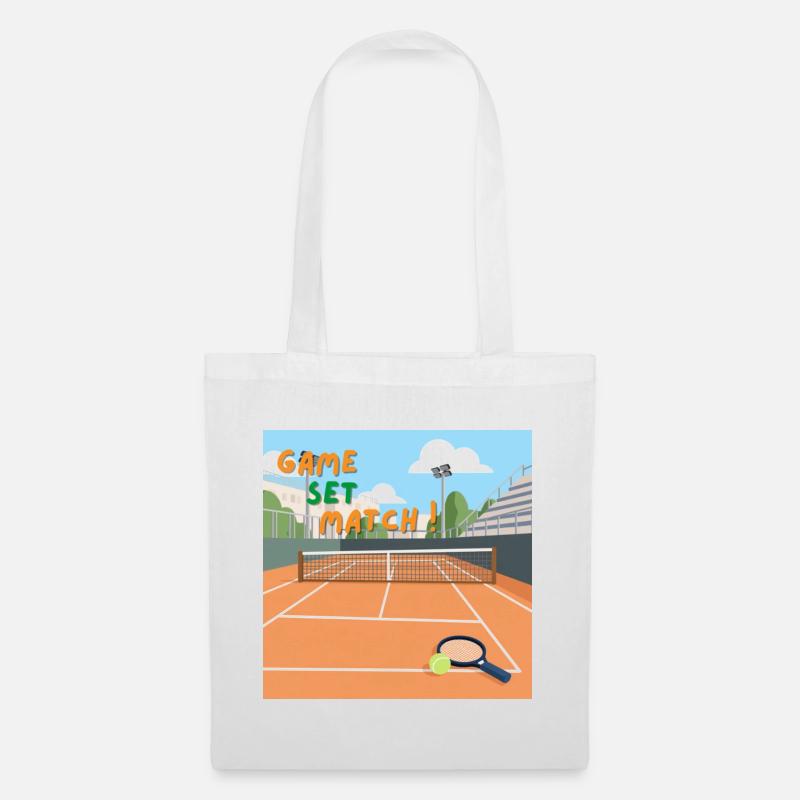 Game Set Match ! - Sac en tissu - blanc