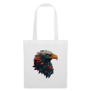 tête aigle puissant, cadeau homme fort, déterminé - Sac en tissu - blanc - Devant