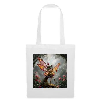 Fée steampunk aux ailes - Sac en tissu - blanc - Devant