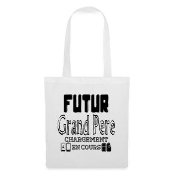 Futur Grand Père Chargement En Cours - Sac en tissu - blanc - Devant