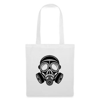 Masque à gaz - Sac en tissu - blanc - Devant