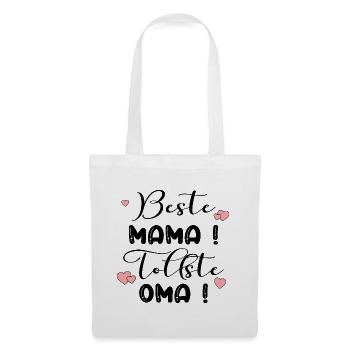 Fête des Mères Mamie - Cœur de Maman - Sac en tissu - blanc - Devant