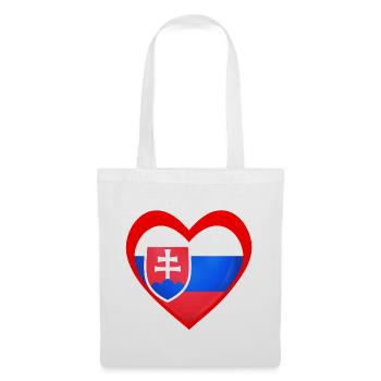 Červené Srdce Slovensko - Sac en tissu - blanc - Devant