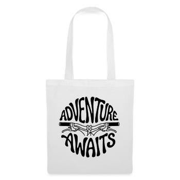 bicyclette - Sac en tissu - blanc - Devant