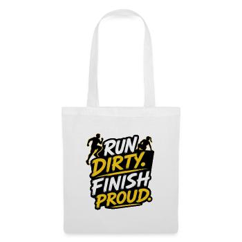 Run Dirty Finish Proud OCR Runner Design - Stoffbeutel - Weiß - Vorne