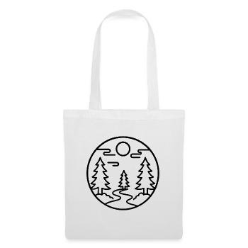 Moonforest Path Silhouette - Tote Bag - white - Front