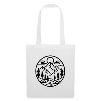 Mountain Forest Emblem - Tote Bag - white - Front