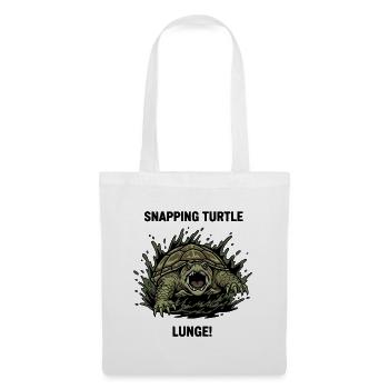 Tortue Serpentine Danger Lunge Snapping Turtle - Tote Bag - white - Front
