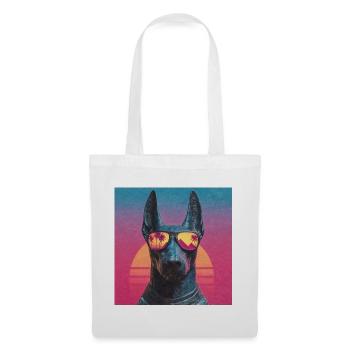 Anubis Synthwave - God on Vacation - Tote Bag - white - Front