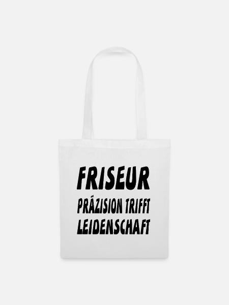 Friseur - Stoffbeutel - Weiß