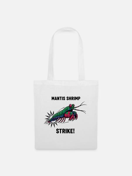 Crevette Mante Strike Mantis-Garnele - Stoffbeutel - Weiß