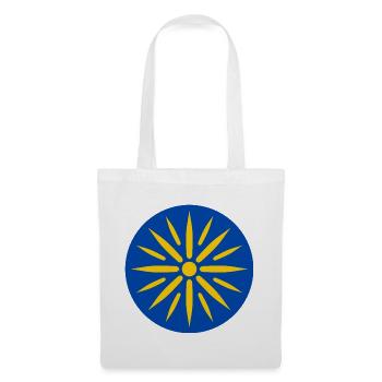 Blue sun in rays - Tote Bag - white - Front