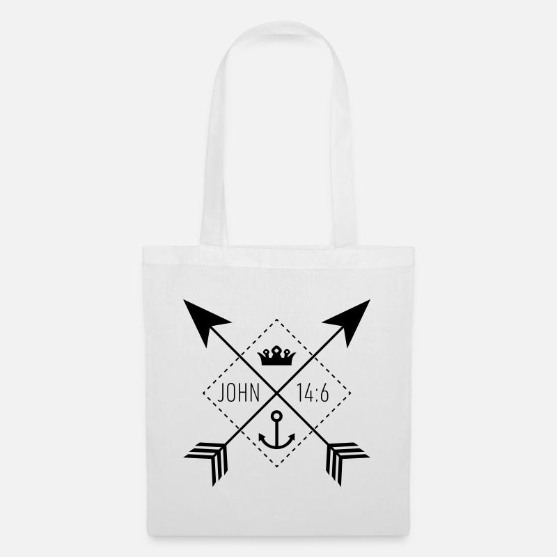 Sign John14:6 - Tote Bag - white