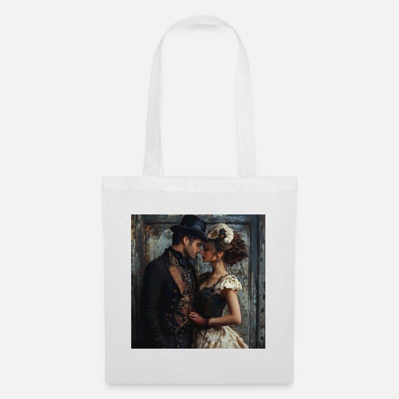 Victorian Mask Romanticism - Tote Bag - white