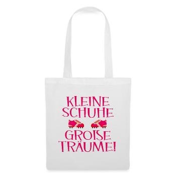 Fußball Mädchen - Fußballschuhe - Stoffbeutel - Weiß - Vorne
