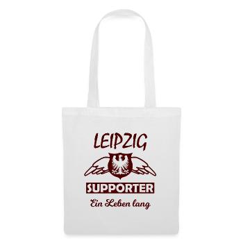 Leipzig Supporter Ein Leben Lang - Stoffbeutel - Weiß - Vorne